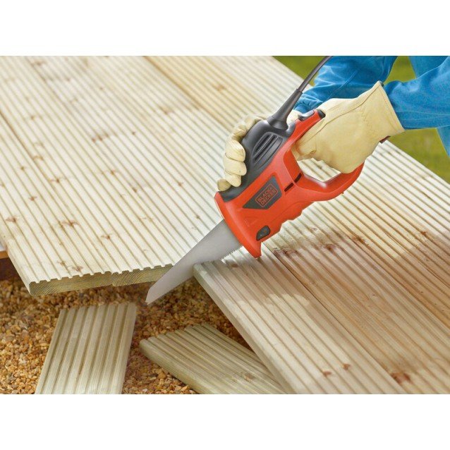 Fierastrau sabie Black Decker KS880EC-QS, 400 w, 0-4600 curse pe minut, lungime panza 23.9 cm, lungime cursa 10mm