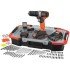 Masina de gaurit si insurubat Black & Decker BCD001BAST-QW, 18 V, 2 acumulatori, incarcator, cutie transport si 160 accesorii