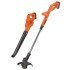 Pachet Black Decker trimmer ST1823 si suflanta GWC1815, acumulator 18V, 2x1.5Ah