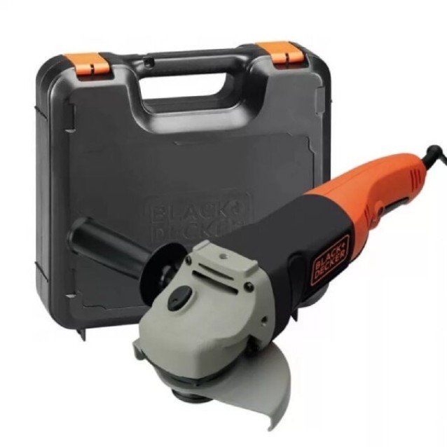 Polizor unghiular Black Decker KG1202K-QS, 1200w, 125 mm, valiza transport