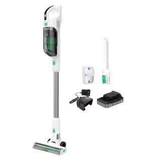 Aspirator vertical 4 in 1 cu acumulator 18V Black Decker REVSV18D1-QW, cu extensie pentru pardosele, carcasa din 50% plastic reciclat, 1 x acumulator 2.0 Ah si incarcator