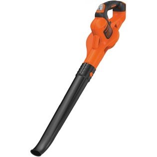 Suflanta pentru frunze pe acumulator Black & Decker GWC1820PC-QW, 18V, viteza suflare pana la 200 km/h, include: incarcator + acumulator 18V 2.0 Ah