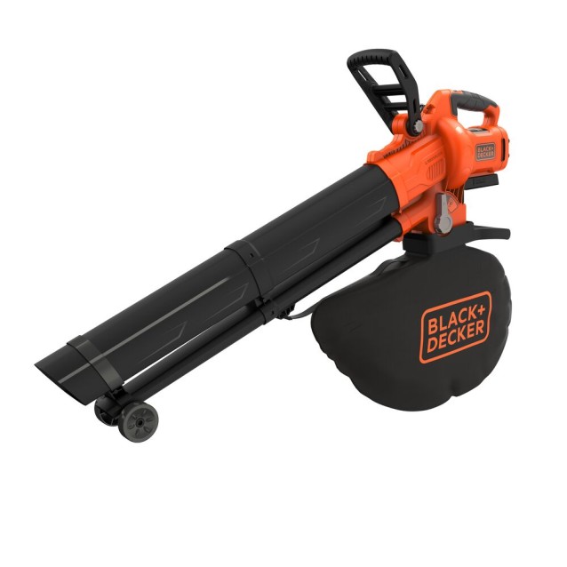 Suflanta si aspirator cu tocator pe acumulator pentru frunze Black & Decker BCBLV3625L1-QW, 36 V, motor fara perii, viteza aerului 210 km/h, sac de colectare 45 l, include: incarcator + acumulator 36 V 2.5 Ah