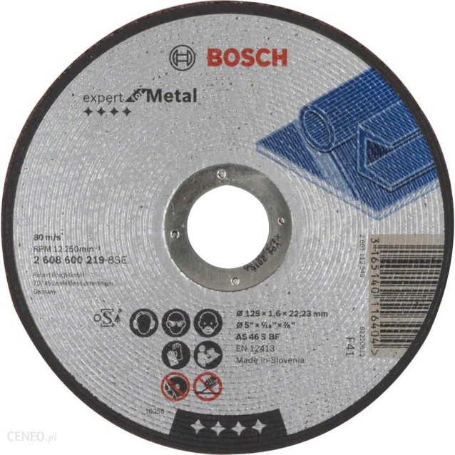 Pachet 25 discuri de taiere Expert for Metal Bosch 125 x 1.6