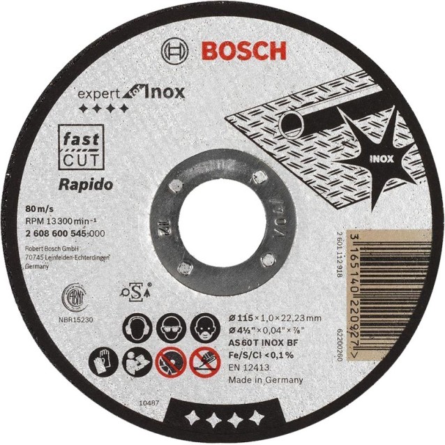 Disc de taiere Expert for Inox Bosch 115 x 1