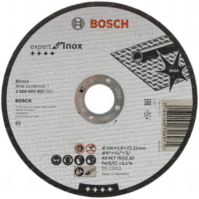 Disc de taiere Expert for Inox Bosch 150 x 1.6