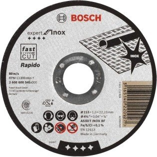Disc de taiere Expert for Inox Bosch 115 x 1 Disc de taiere Expert for Inox Bosch 115 x 1