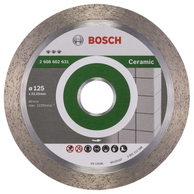 Disc diamantat Bosch Best for Ceramic 125 x 1.8