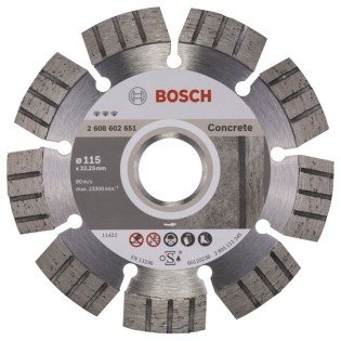 Disc diamantat Bosch Best for Concrete 115 x 2.2 Disc diamantat Bosch Best for Concrete 115 x 2.2