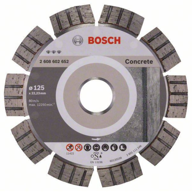 Disc diamantat Bosch Best for Concrete 125 x 2.2