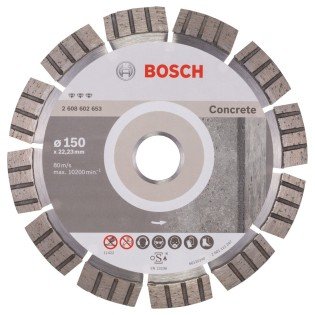 Disc diamantat Bosch Best for Concrete 150 x 2.4 Disc diamantat Bosch Best for Concrete 150 x 2.4