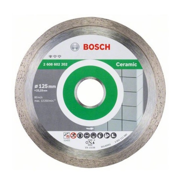 Disc diamantat Bosch Standard for Ceramic 125 x 1.6