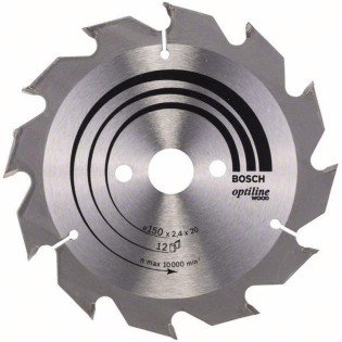 Panza Fierastrau Circular Bosch Optiline Wood 150 x 20 / 12 Panza Fierastrau Circular Bosch Optiline Wood 150 x 20 / 12