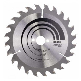 Panza Fierastrau Circular Bosch Optiline Wood 160 x 20 / 24 Panza Fierastrau Circular Bosch Optiline Wood 160 x 20 / 24