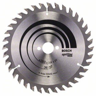 Panza Fierastrau Circular Bosch Optiline Wood 160 x 20 / 36 Panza Fierastrau Circular Bosch Optiline Wood 160 x 20 / 36