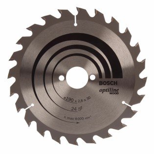 Panza Fierastrau Circular Bosch Optiline Wood 190 x 30 / 24 Panza Fierastrau Circular Bosch Optiline Wood 190 x 30 / 24