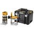 Masina de frezat DeWalt DCW604NT-XJ, compatibila 18V XR, brushless, 8mm, valiza TSTAK, fara incarcator si acumulator