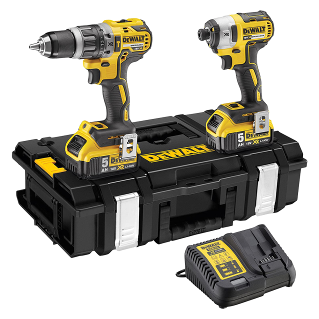 Set 2 scule profesionale pe acumulator DeWALT DCK266P2, 18V, motor fara perii, masina de gaurit DCD796, masina de insurubat cu impact DCF887, 2x acumulator 5 Ah, incarcator rapid, cutie transport TSTAK Set 2 scule profesionale pe acumulator DeWALT DCK266P2, 18V, motor fara perii, masina de gaurit DCD796, masina de insurubat cu impact DCF887, 2x acumulator 5 Ah, incarcator rapid, cutie transport TSTAK