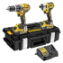 Set 2 scule profesionale pe acumulator DeWALT DCK266P2, 18V, motor fara perii, masina de gaurit DCD796, masina de insurubat cu impact DCF887, 2x acumulator 5 Ah, incarcator rapid, cutie transport TSTAK