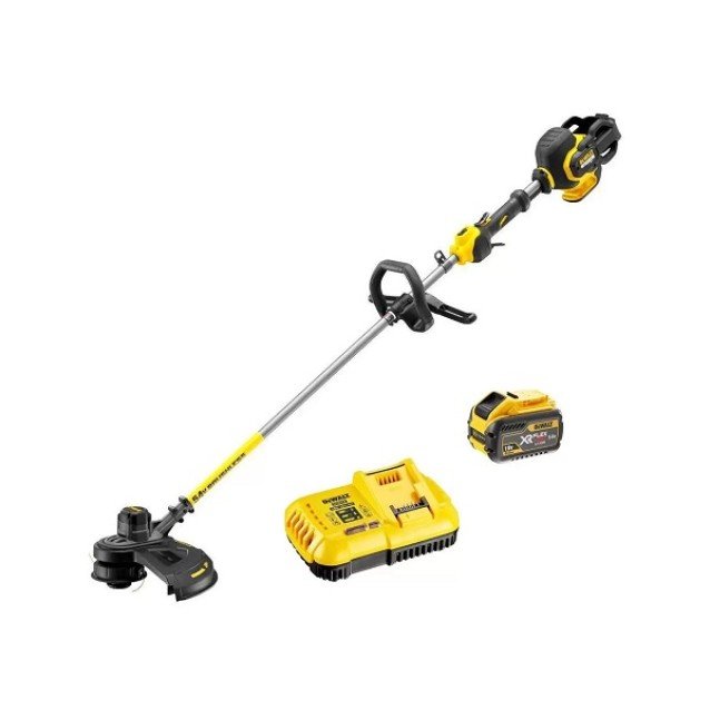 Trimmer cu acumulator 54V Dewalt Flexvolt DCM571X1, motor fara perii, diametru de taiere 38 cm, 1 x acumulator 9 Ah si incarcator