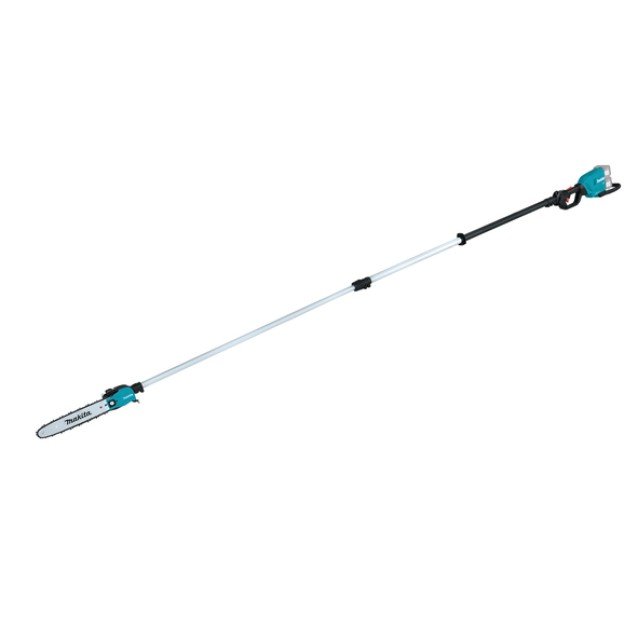 Fierastrau emondor cu acumulatori 2 x 18V Makita DUA301Z, motor fara perii, lama de 30 cm, inaltime maxima de taiere 3.8 m, livrat fara acumulator si incarcator Fierastrau emondor cu acumulatori 2 x 18V Makita DUA301Z, motor fara perii, lama de 30 cm, inaltime maxima de taiere 3.8 m, livrat fara acumulator si incarcator