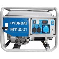 Generator de curent monofazat cu motor pe benzina Hyundai HY8001, 8 kVA
