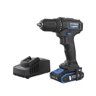 Masina de gaurit si insurubat cu acumulator 20V Hyundai DD20S-40TT, 2 trepte de viteza, cuplu 40 Nm, mandrina rapida de 13 mm, 1 acumulator x 2 Ah si incarcator