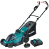 Masina de tuns gazonul Makita DLM330SM cu acumulator 18V 1 x 4.0 Ah, latime de taiere 33 cm, cos colector 30 litri  