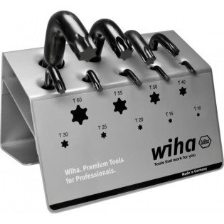 Set 9 torxuri Wiha T10-T60 in suport de banc Set 9 torxuri Wiha T10-T60 in suport de banc