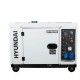 Generator de curent monofazat cu motor diesel HYUNDAI HY-DHY8600SE, 6KW Generator de curent monofazat cu motor diesel HYUNDAI HY-DHY8600SE, 6KW