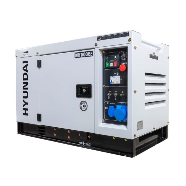 Generator de curent monofazat cu motor diesel Hyundai DHY-10000SE, 8.5kw