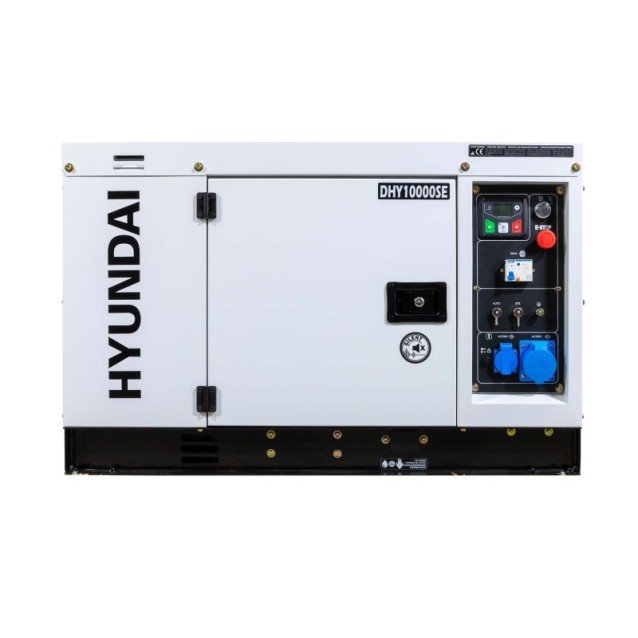 Generator de curent trifazat Hyundai DHY10000SE-T cu motor diesel, 10.6kVA Generator de curent trifazat Hyundai DHY10000SE-T cu motor diesel, 10.6kVA
