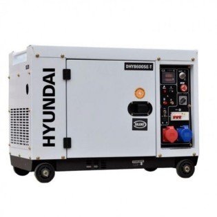 Generator de curent trifazat Hyundai DHY8600SE-T cu motor diesel, 7.9kVA