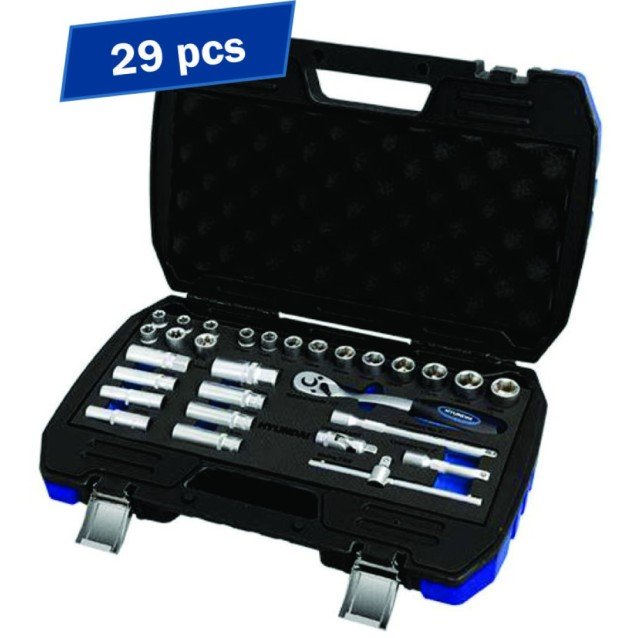 Set 29 chei tubulare 3/8 10-19mm Hyundai HY-59652