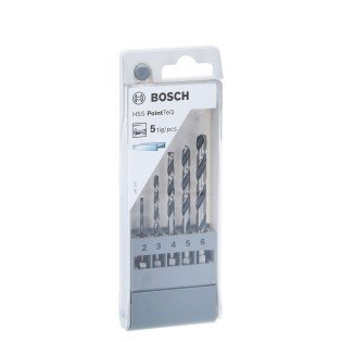 Set 5 burghie coada hexagonala pentru metal Bosch HSS PointTeQ 2 -6 mm Set 5 burghie coada hexagonala pentru metal Bosch HSS PointTeQ 2 -6 mm