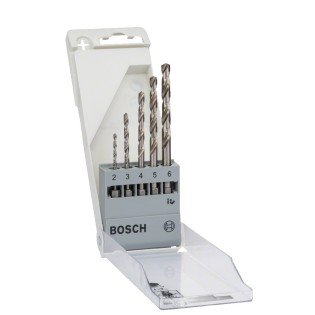 Set 5 burghie coada hexagonala pentru metal Bosch HSS-G 2 -6 mm Set 5 burghie coada hexagonala pentru metal Bosch HSS-G 2 -6 mm