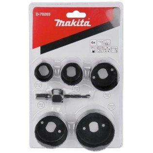 Set 5 carote cu adaptor lemn/gips Makita 32 - 64 mm Set 5 carote cu adaptor lemn/gips Makita 32 - 64 mm