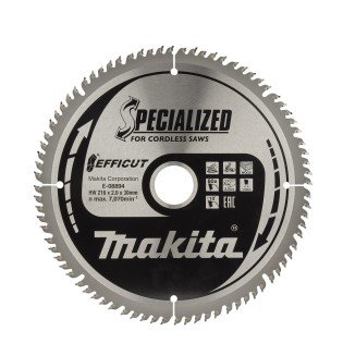 Panza Fierastrau Circular SPECIALIZED EFFICUT Makita 216 x 30 mm 80T Panza Fierastrau Circular SPECIALIZED EFFICUT Makita 216 x 30 mm 80T