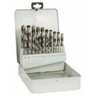Burghiu coada cilindrica pentru metal Bosch Set 25 buc HSS-G, DIN 338