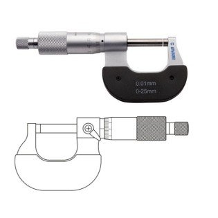 Micrometru mecanic de exterior UNIOR 0 - 25mm 272 Micrometru mecanic de exterior UNIOR 0 - 25mm 272