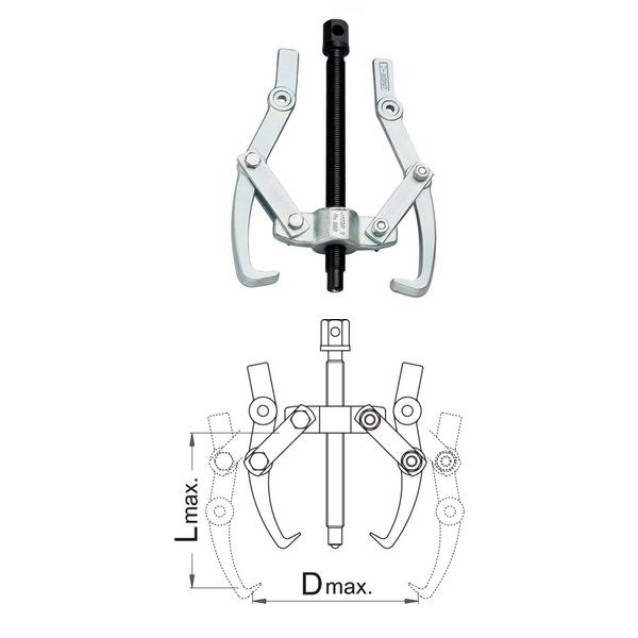 Extractor cu doua brate reglabile UNIOR 90x90 NR.0 680/2 Extractor cu doua brate reglabile UNIOR 90x90 NR.0 680/2