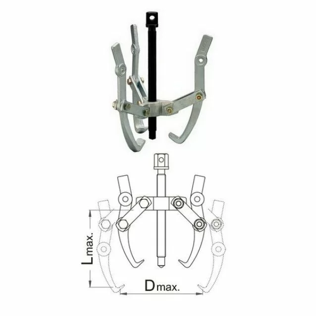 Extractor cu trei brate reglabile UNIOR  300x240 NR.3 682/5