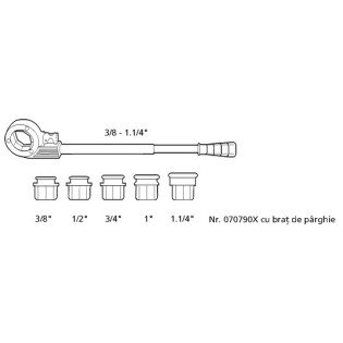 Trusa filetare manuala ROTHENBERGER SUPER CUT Ø 3/8 - 1.1/4"