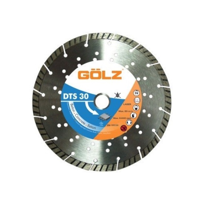 Disc diamantat universal 230 mm GOLZ DTS 30-230