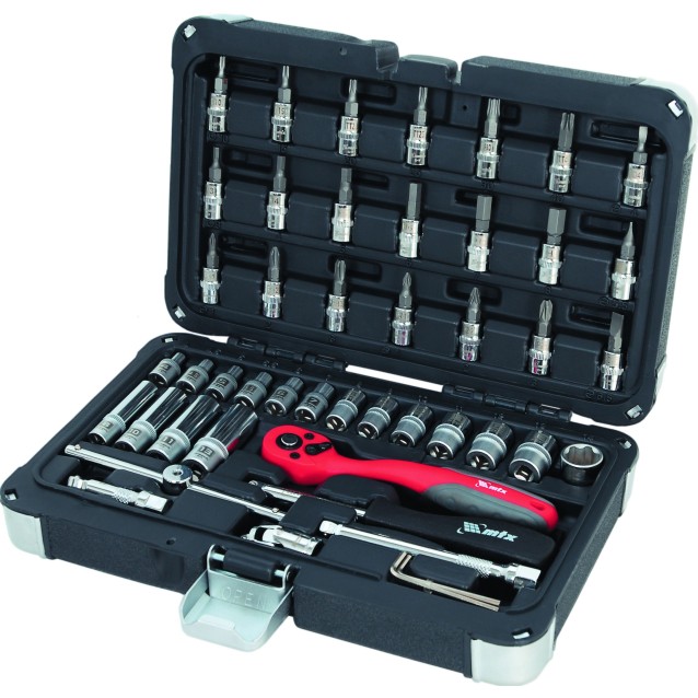 MTX PROFESSIONAL - Trusa chei tubulare cu antrenor de 1/4 inch - 47 piese MTX PROFESSIONAL - Trusa chei tubulare cu antrenor de 1/4 inch - 47 piese
