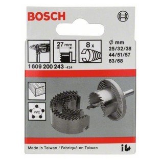Set 8 carote BOSCH pentru lemn si PVC 25 - 68 mm Set 8 carote BOSCH pentru lemn si PVC 25 - 68 mm