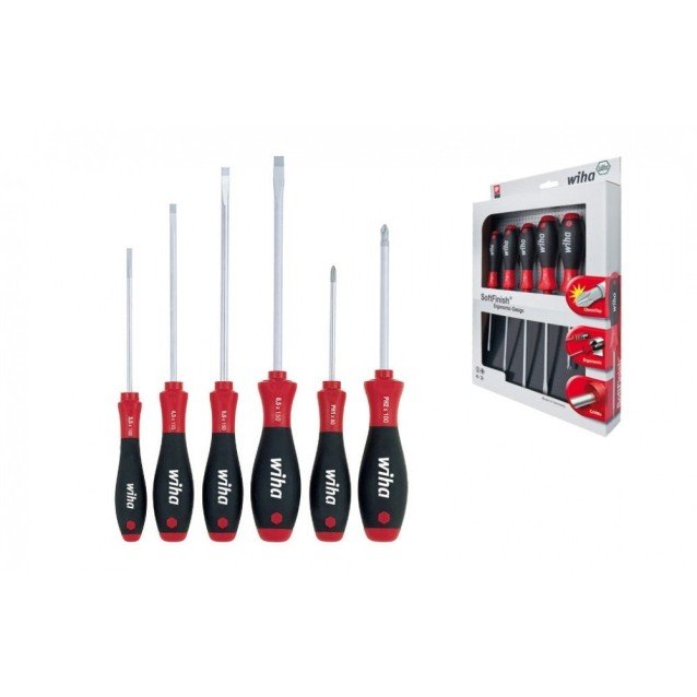 Set 6 surubelnite SL/PZ WIHA SoftFinish 07153 Set 6 surubelnite SL/PZ WIHA SoftFinish 07153