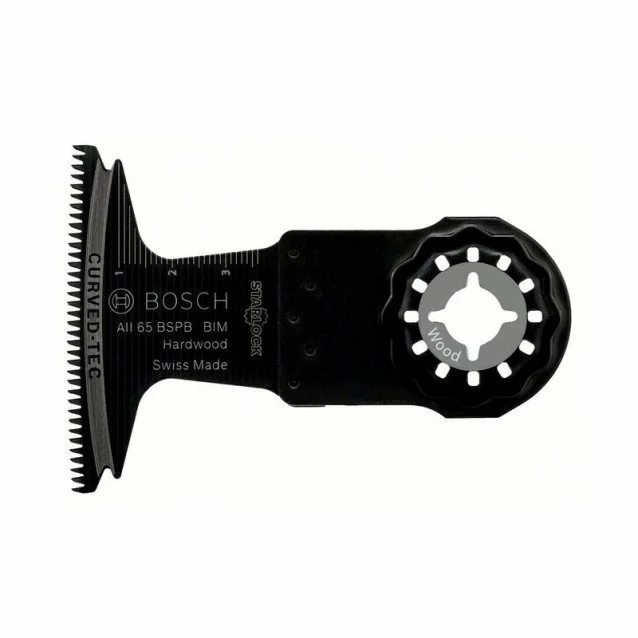 BOSCH - Pânză de ferăstrău penetrantă Starlock BIM AII 65 BSPB, cu intrare directă în material, Lemn Tare