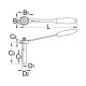 Shimano hollowtech® scula pentru ax pedalier, cu maner UNIOR - 1671.5/2BI