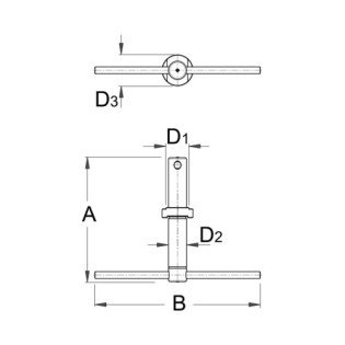 Scula de montat ax pedalier UNIOR - 1607/4  Scula de montat ax pedalier UNIOR - 1607/4